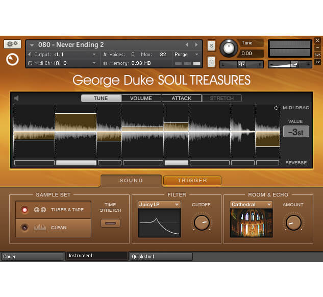 Native Instruments George Duke Soul Treasures GUI UI Interface Design